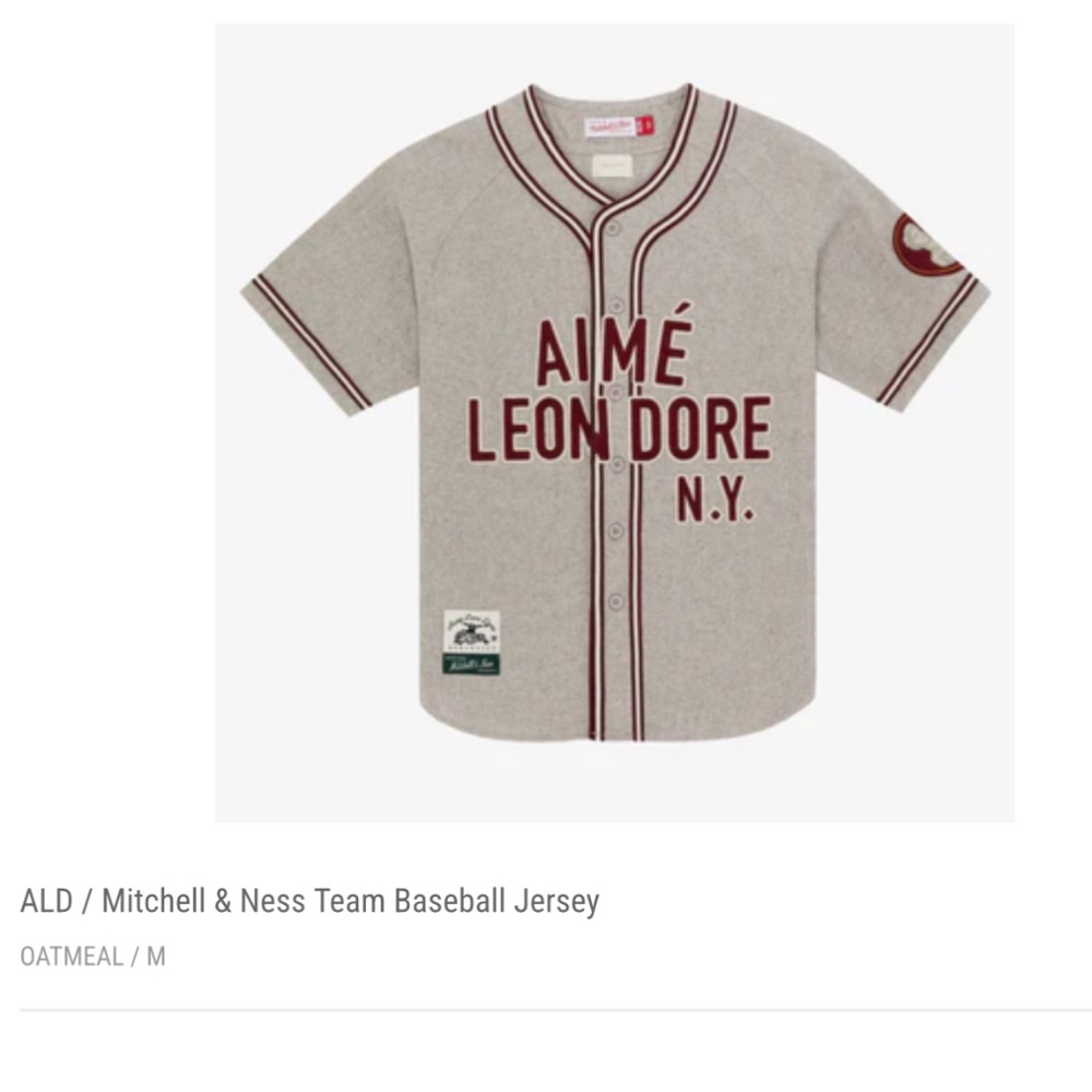 ALD Mitchell & Ness Team Baseball Jersey